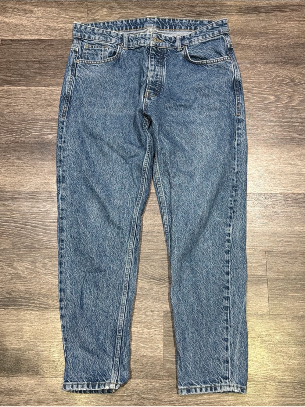 Zara Jeans Straight Button Fly Blue Men’s 34
